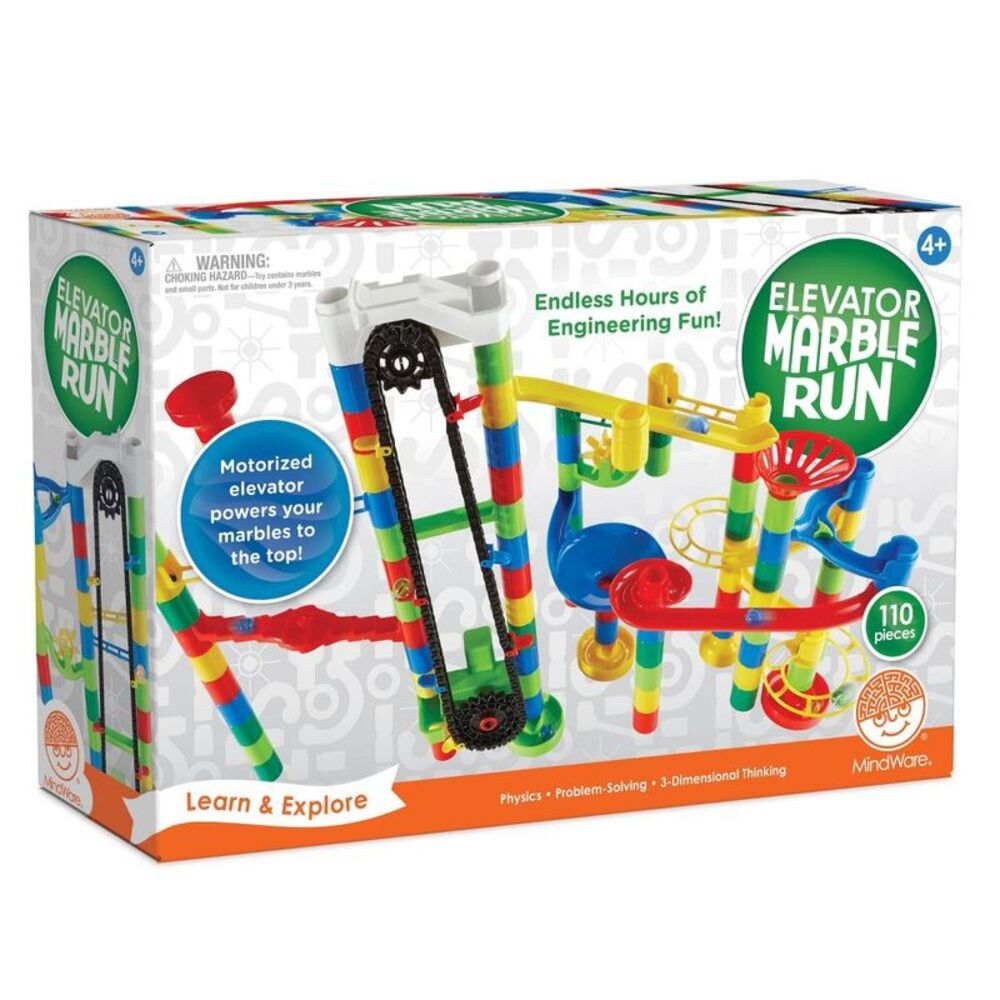 MindWare -  Elevator Marble Run Green